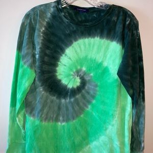 Lands’ End boys long sleeve tie dye tee, 14-16